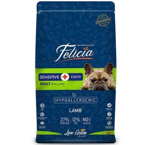 Felicia Düşük Tahıllı Hipoalerjenik Kuzulu Küçük Irk (Small - Mini)  Köpek Maması 3 Kg(stt.02/2025)