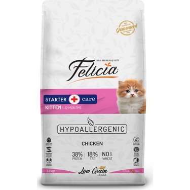 Felicia Tavuklu-Hamsili HypoAllergenic Az Tahıllı Yavru Kedi Maması 12 Kg(stt.03/2025)