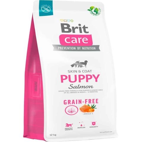 Brit Care Skin  Coat Puppy Tahılsız Somonlu Yavru Köpek Maması 12 kg (stt:09/2024)