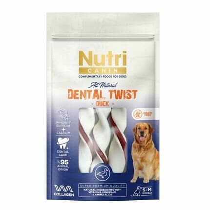 Nutri Canin Dental Twist Ördek Etli Köpek Ödül Kemik 120 gr