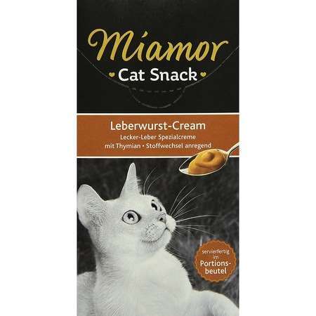 Miamor Cat Snack Cream Ciğerli Kedi Ödülü 6 x 15 Gr(stt.08/2024)
