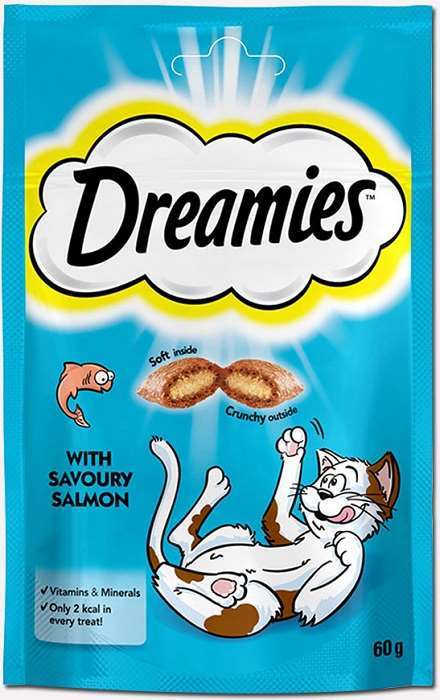 Dreamies İçi Dolgulu Somonlu Kitir Kedi Ödülü 60 Gr(stt.08/2024)