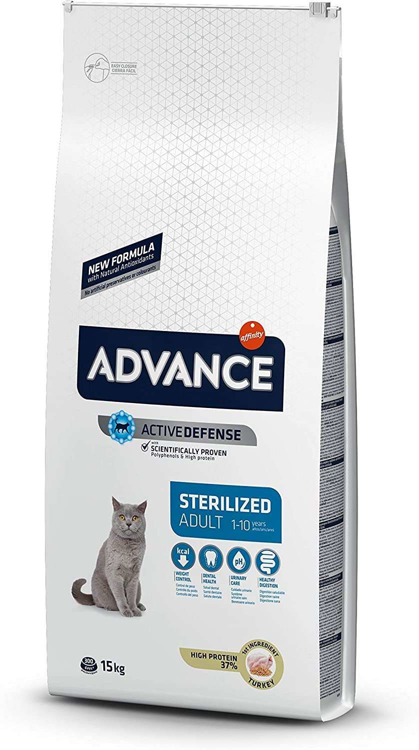Advance Sterilized Hindili Kısırlaştırılmış Kedi Maması 15 kg (stt:09/2024)