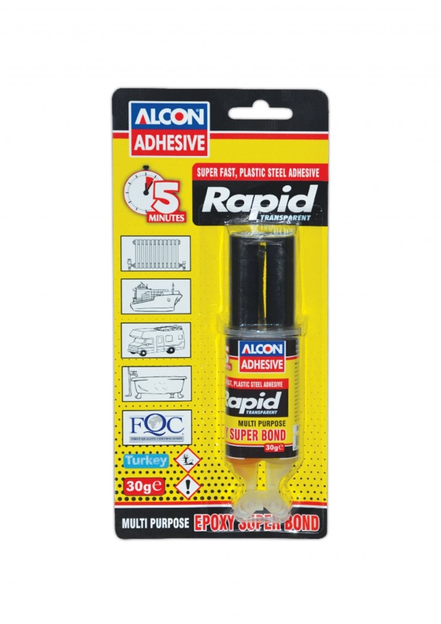 ALCON Rapid Hızlı Epoksi Yapıştırıcı Şırınga 30g (M-2204)