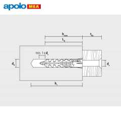 MEA F 12 Dübel (12x60mm, 25 adet)