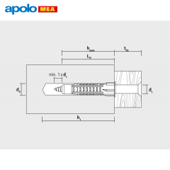 MEA MZK 14 Dübel (14x76mm, 25 adet)