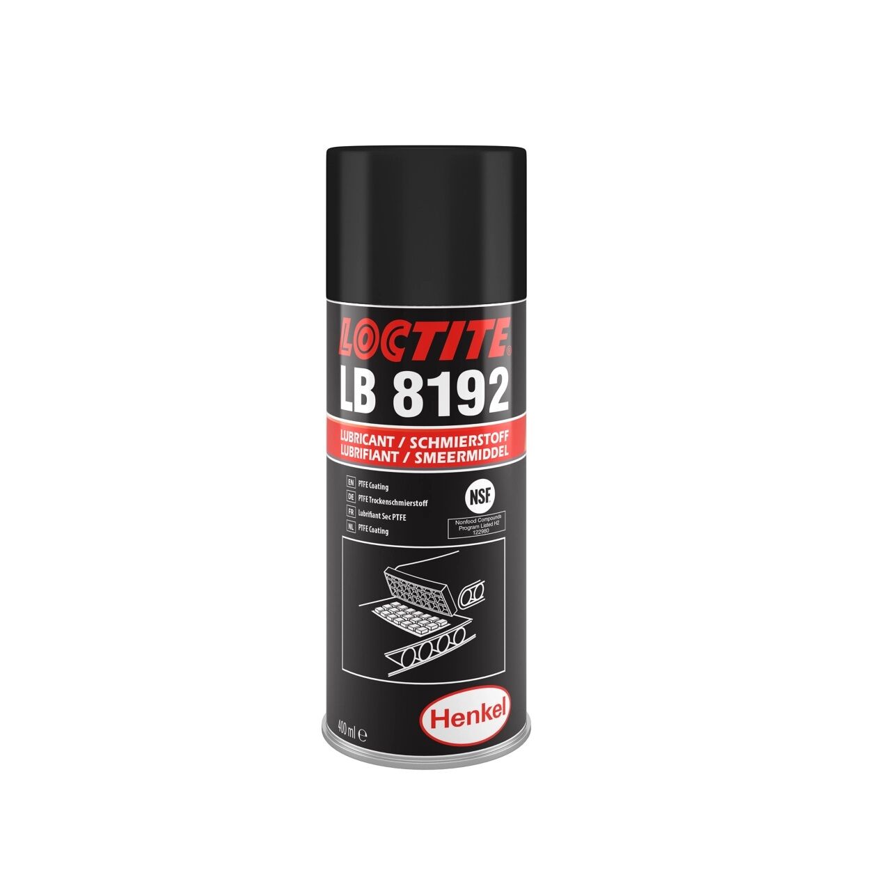 LOCTITE LB 8192 PTFE Bazlı Kuru Yağlayıcı 400ml