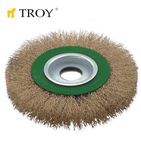 TROY 27704-125 Saçaklı Daire Fırça (125mm)