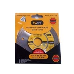 WERT 2715-115 Elmas Testere, Beton 115mm