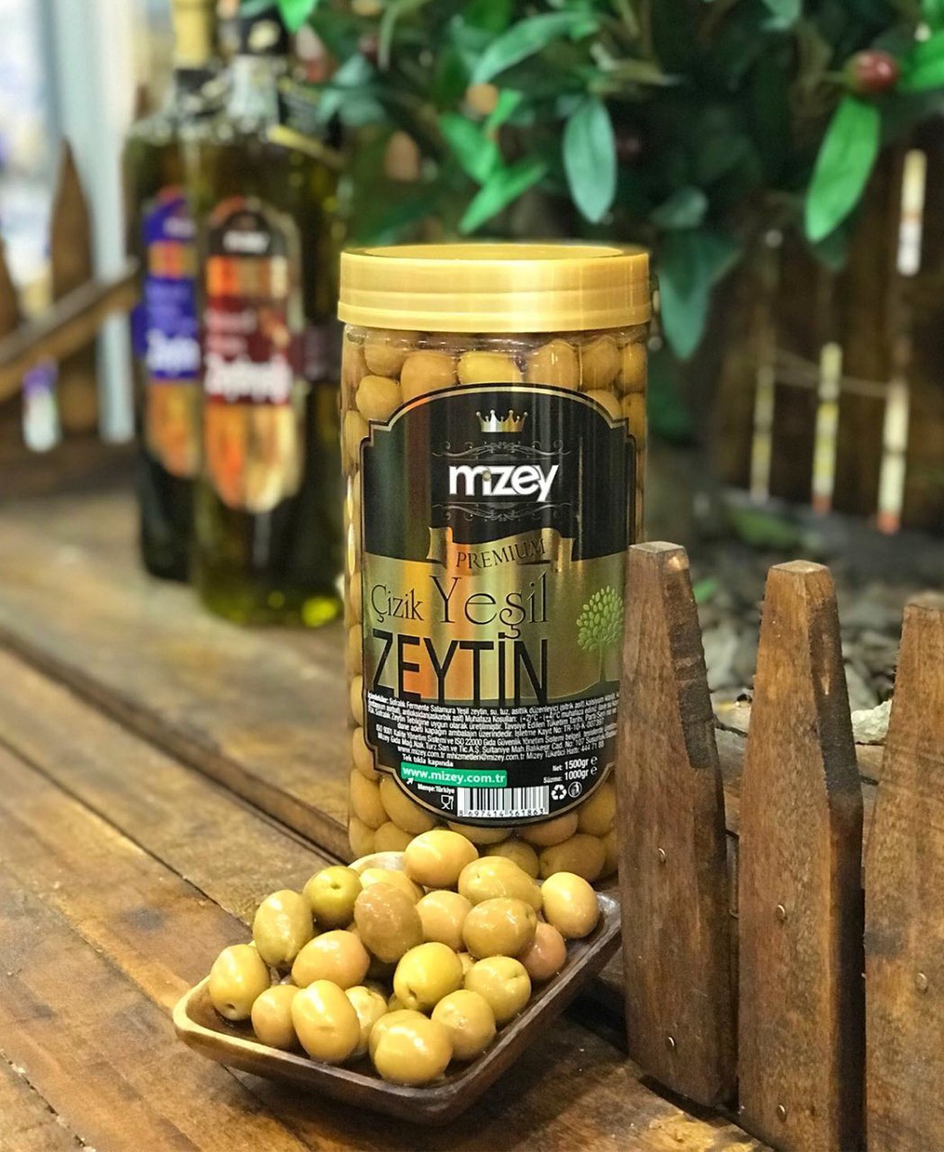 MİZEY ÇİZİK YEŞİL ZEYTİN (1000 GR)