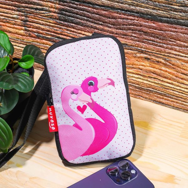 Flamingo Baskılı Telefon Çantası
