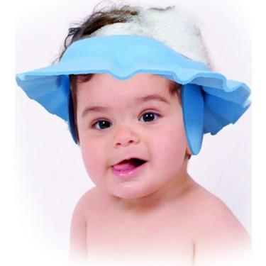 Bebekevi 1046M Bebek Yıkama Şapkası Mavi