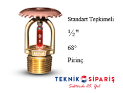 STANDART TEPKİMELİ 68°C 1/2'' PİRİNÇ UPRIGHT SPRİNK