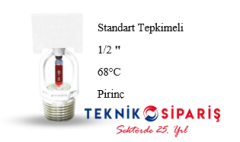 STANDART TEPKİMELİ 68°C 1/2'' PİRİNÇ SIDEWALL SPRİNK