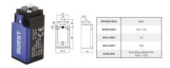 Gwest GLS -101 Limit Switch - Kısa Dikey Metal Pim 10 Adet