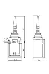 Gwest GLS-171 Limit Switch - Çok Yönlü Spiral Plastik Uç 10 Adet