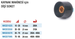 Nttools Dişi Soket (Kaynak Makinesi İçin)