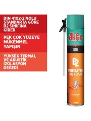 Akfix 840 Yangına Dayanıklı B2 PU Köpük 750ml