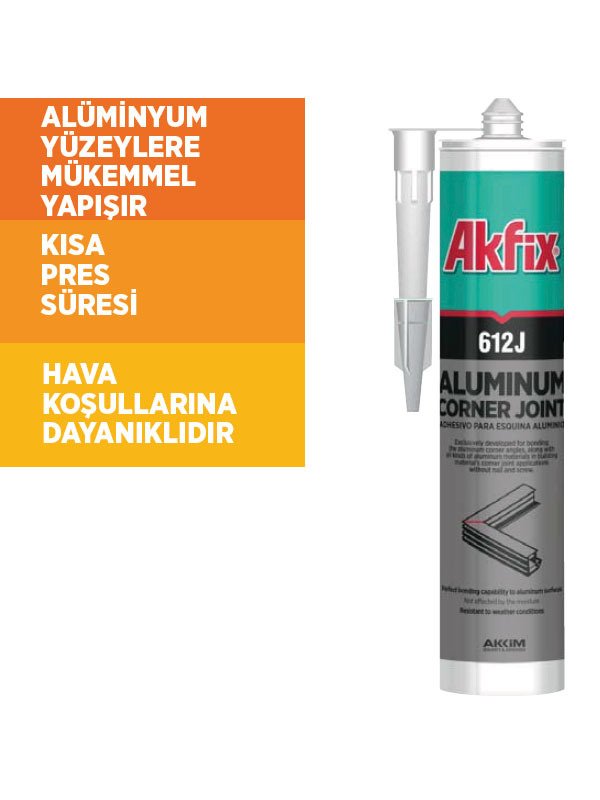 Akfix 612J PU Express Alüminyum Köşe Yapıştırıcı 310 ml