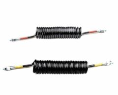 UNOAİR PU DORSE HORTUMU SİYAH SPİRAL M22*1,5 mm 5 MT SARI