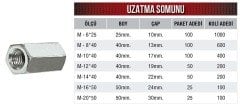 Frt Uzatma Somunu M-14*40