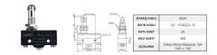 Gwest AZ - 15GQ22 - B -Dikey Metal Makaralı 15A Mikro Switch (20 Adet)