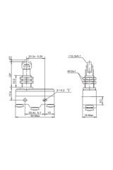 Gwest AZ - 15GQ22 - B -Dikey Metal Makaralı 15A Mikro Switch (20 Adet)