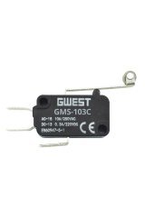 Gwest GMS - 103C 10 Amper Uzun Kollu Metal Makaralı Mikro Switch 100 Adet