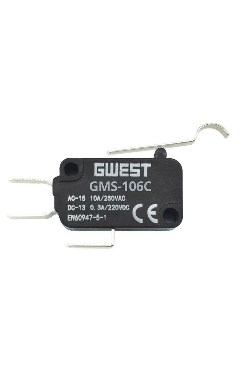 Gwest GMS - 106C 10 Amper Kıvrık Kollu Mikro Switch 100 Adet