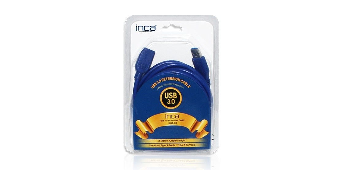 Inca IUSB-020T USB To USB 3.0 2 Metre Uzatma Kablosu