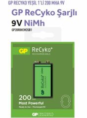 GP20R8HEM2GB1  RECYKO YEŞİL 1'Lİ 200 MHA 9V