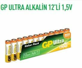 GP15AU-S12  ULTRA ALKALİN 12'Lİ 1,5V KALEM PİL