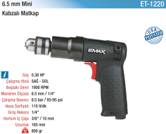 Emax Mini Kabzalı Matkap 6.5 mm