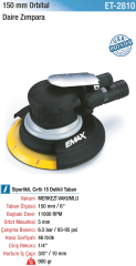 Emax 150 mm Orbital Daire Zımpara