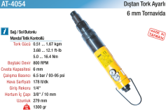 Yama 6 mm Dıştan Tork Ayarlı Tornavida