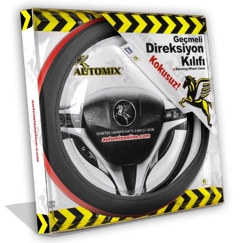 Automix Direksiyon Kılıfı Çember Kırmızı Syh 3086