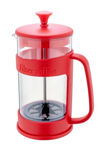 Bambum Herb French Press 400ml Kırmızı+Siyah+Ant.