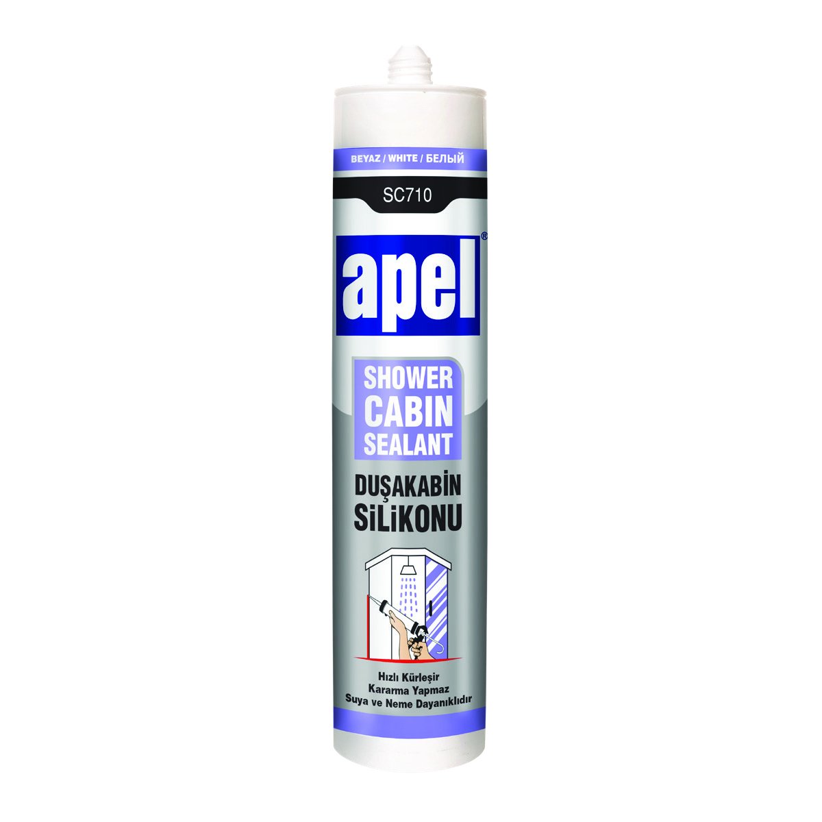 Apel SC710 Duşakabin Silikonu Beyaz 320gr