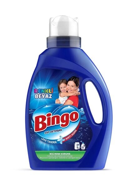 Bingo Sıvı Deterjan Renkli & Beyaz 2145ml
