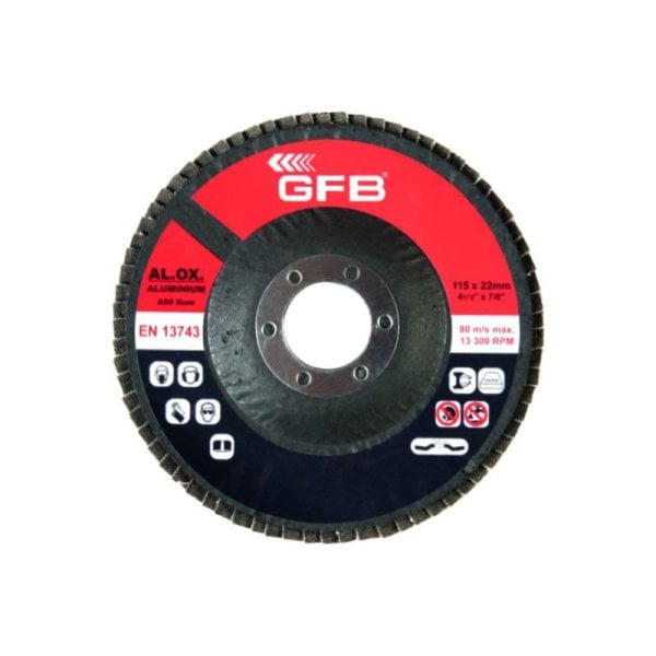 GFB Alüminyum Flap Disk Zımpara 115mm 120kum