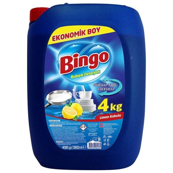 Bingo Bulaşık Sıvısı Limon Kokulu 4 kg