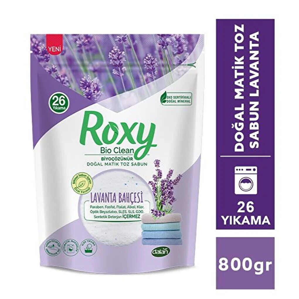 Roxy Matik Bio Clean Sabun Tozu Lavanta 800gr