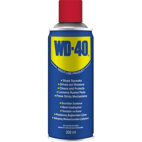 WD40 Koruyucu Yağlayıcı ve Pas Sökücü 200ml