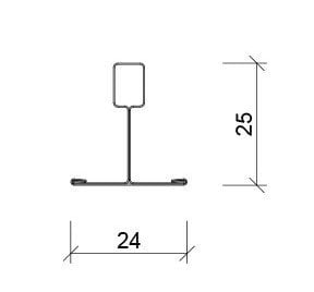 Asma Tavan Tali Taşıyıcı Deco T24 60cm