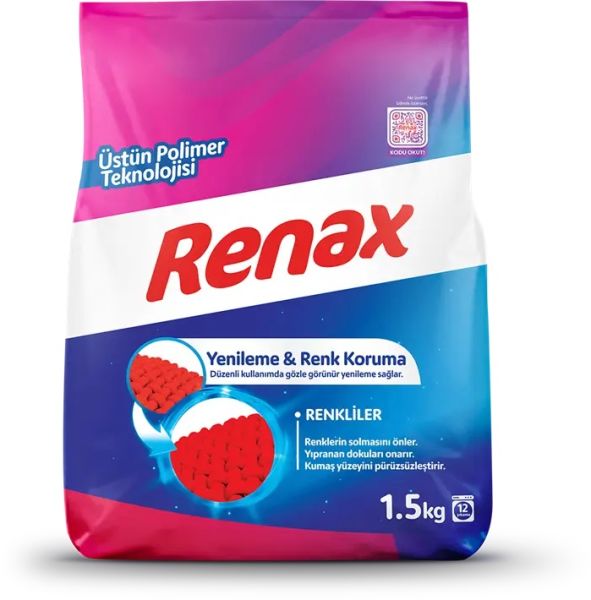 Renax Renkliler Toz Deterjan 1,5kg