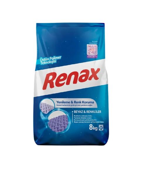 Renax Beyaz&Renkli Toz Deterjan 8kg