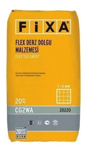 Fixa Flex Derz Dolgu 1-6mm Beyaz 20kg