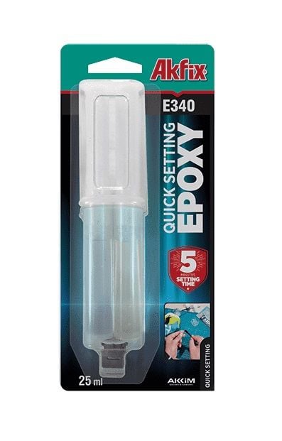 Akfix E340 Hızlı Epoksi Yapıştırıcı 25ml