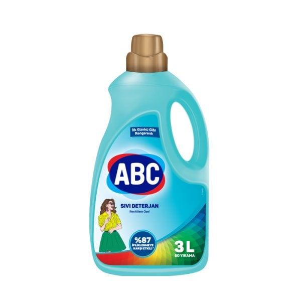 ABC Sıvı Çamaşır Deterjanı Renkliler 3000 ML