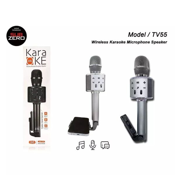 Subzero TV55 Telefon Standlı Karaoke Mikrofon